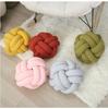 Modern Minimalist Wool Knit Round Throw Pillow For Living Room Decor