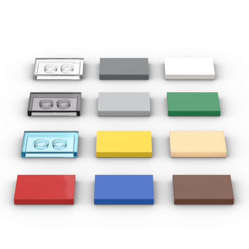 Non-Toxic Moc 10Pcs 87079 Tire 2X4 Building Blocks Kit High-Tech Board Light Panel Bricks Particle Idea Toys Children Birthday Kid Gifts