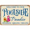 Retro Metal Sign 12x8 Inch Vintage Tin Plaque Rustic Wall Art Poolside Bar Man Cave Inspirational Quote Decor