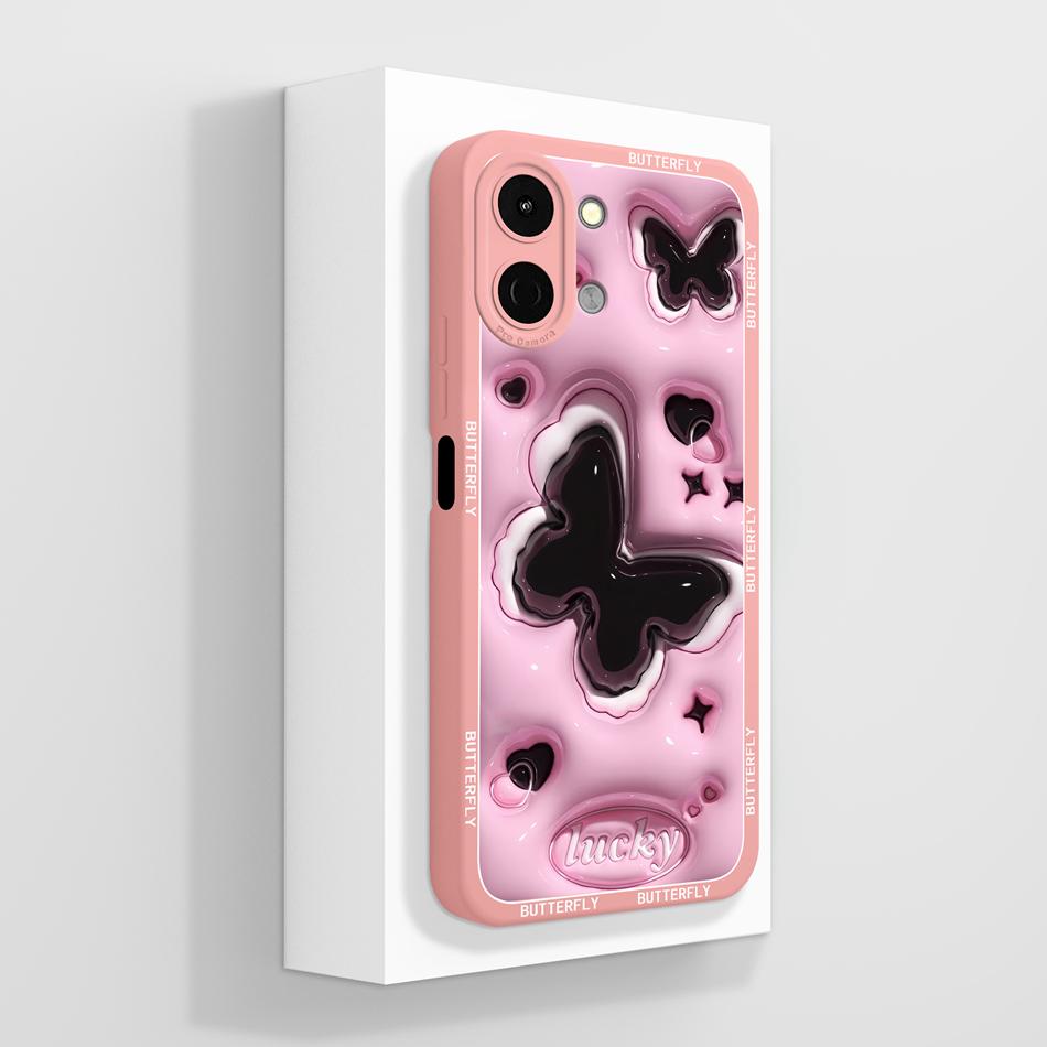 For Tecno Spark Go 3 / Pop 20 Case Creative Design Lightweight Phone Funda For Tecno SparkGo3 / POP20 Soft Liquid Silicone Shell