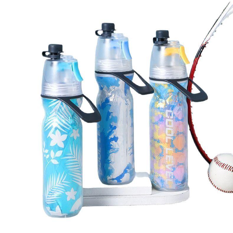 Portable Pe Spray Water Bottle With Double Layer Insulation For Outdoor Sports And Recreation