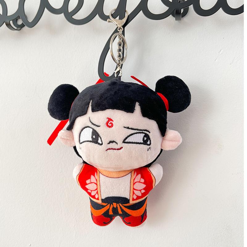 Nezha Plush Demon Doll Backpack Accessory Figurine Decoration Design Pendant