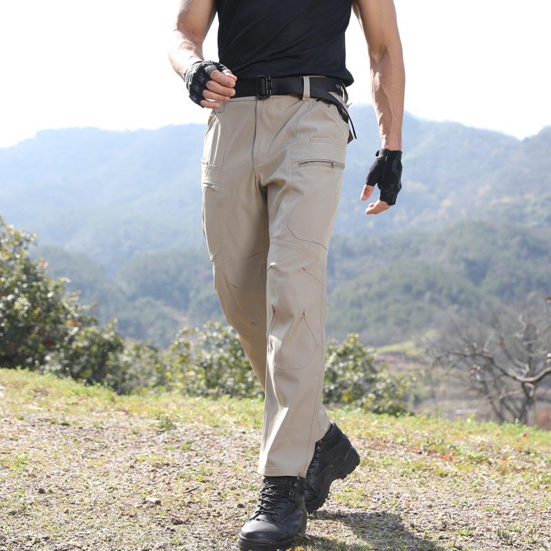 Men's Windproof Waterproof Camouflage Tactical Trousers - Wear-Resistant, Elastic, Outdoor Work Pants
