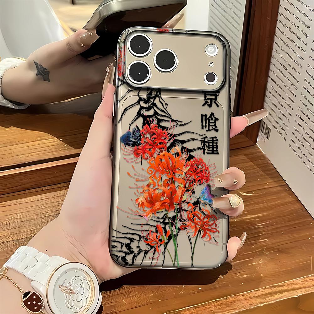 For Iphone 14 Pro Max Case Shore Flower Planted Tokyo Silicone Cover For Iphone 15 17 13 Air 12 14 Plus 11 Soft Cover Funda