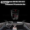 For Genesis G80 RG3   Car TPU Interior Transparent Protective Navigation Film Car Supplies