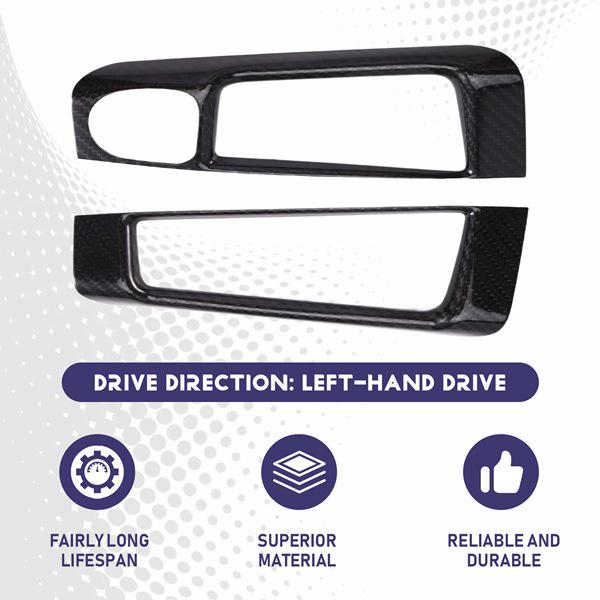 Kohlefaser-Fensterheberschalter-Panel für LHD Fiat 500 Abarth 595