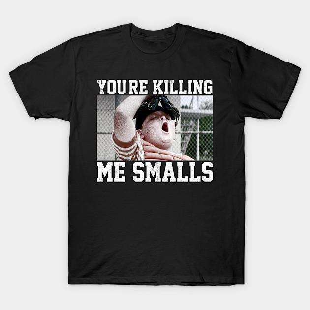 

Men Black Print T-shirt You Re Killing Me Smalls! No-Cut Transfer Paper Print Cotton Tshirt L чорний
