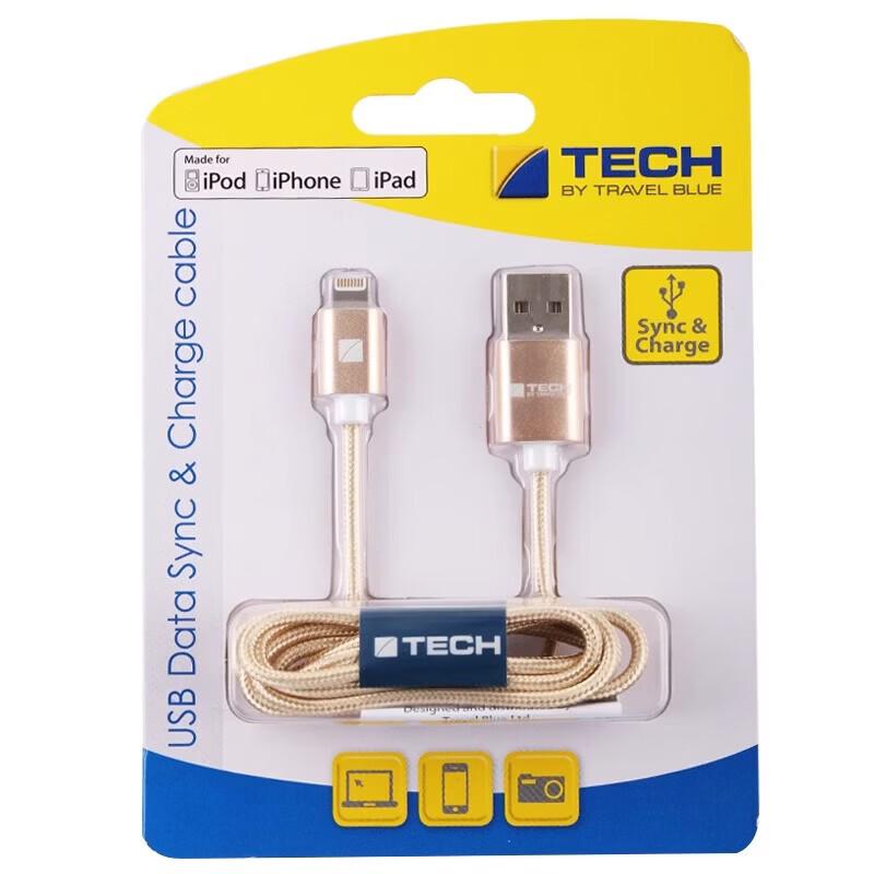 TRAVEL BLUE Apple Lightning to USB Data Cable