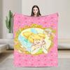 Tinker Bell Cartoon Knitted Blankets Velvet Animated Fantasy Film Super Soft Throw Blankets for Bedroom Sofa Bedspread