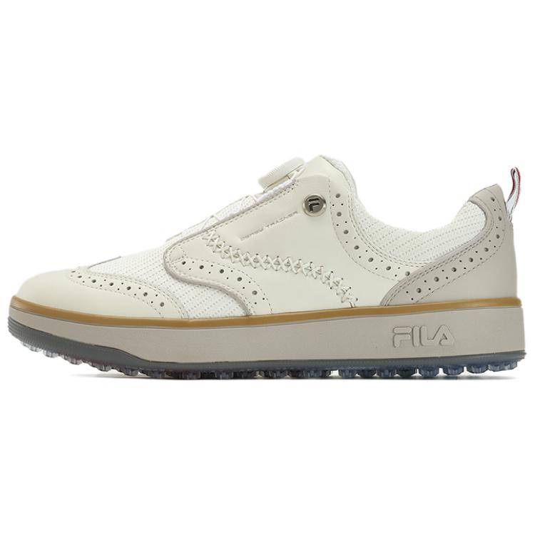 FILA GF Derby Soft Spike Easy On Off Low Top Golf Shoes Men Golf Shoes Off-White A12M331703FSW