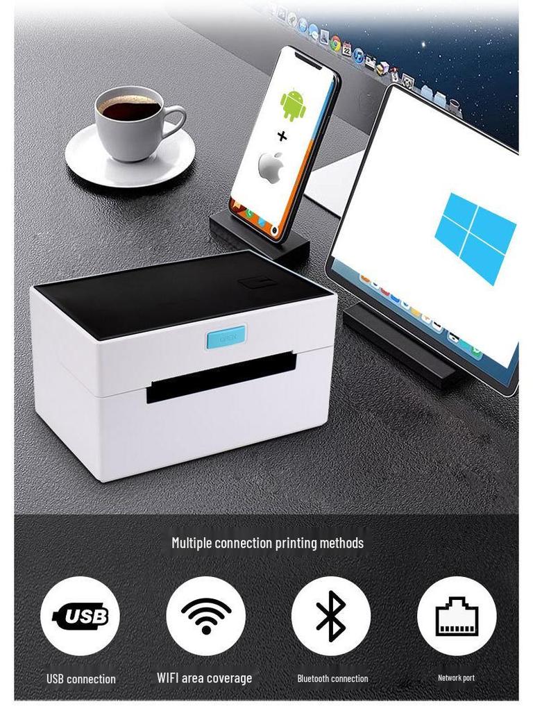4-inch Thermal Barcode Label Printer for Self-adhesive Waybills