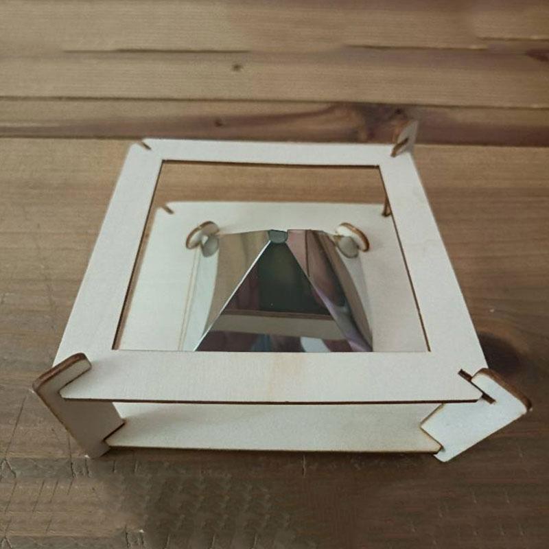 3D Hologram Smartphone Hologram Projector Wooden Self-Assembly Science Educational Toy DIY Display Set For Kids Home