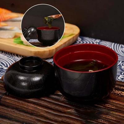 Traditional Japanese Rice Bowl Tableware Soup Bowl with Lid New Miso Soup Bowl Kitchen Accessories