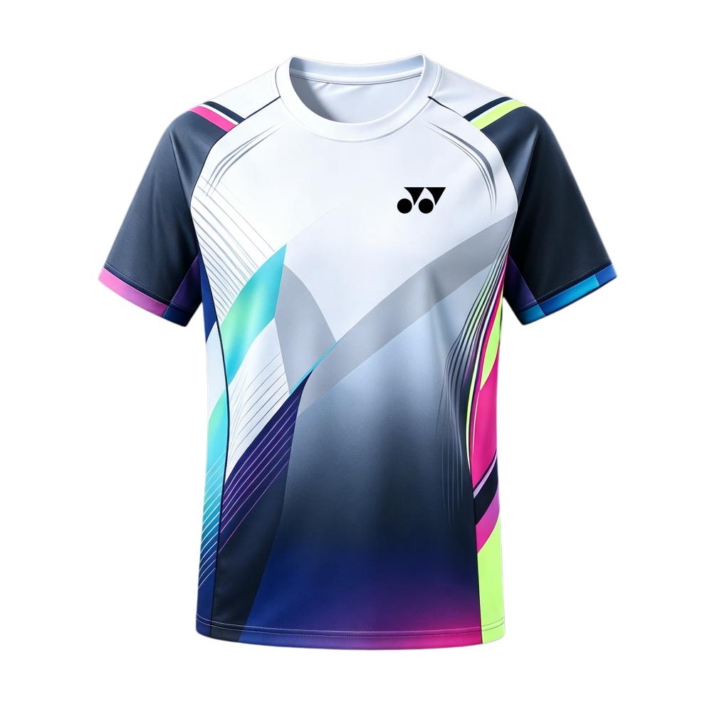 Yonex Badminton Shirt For Men Quick Dry Gradient Running Shirt