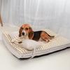 Pillow Dog Beds Sofa for Small Large Dogs Removable Cover Rectangle Cat Beds Sofa Plaid Pattern Thick Cotton Filling