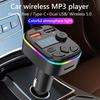 Car Charger FM Transmitter Support TF Card U Disk Car MP3 Player Dual USB Type C Cell Phone Charging Hands Free Wireless Car Kit