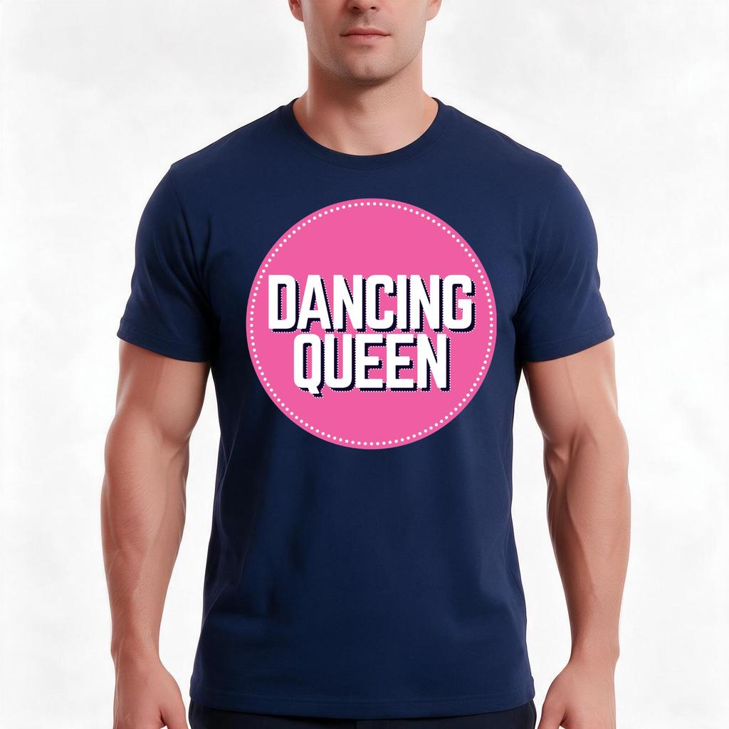 Dancing Queen Tshirt Summer Casual Cotton Tee Oversized Streetwear Tops Vintage Graphic Print Loose Fit Short Sleeve