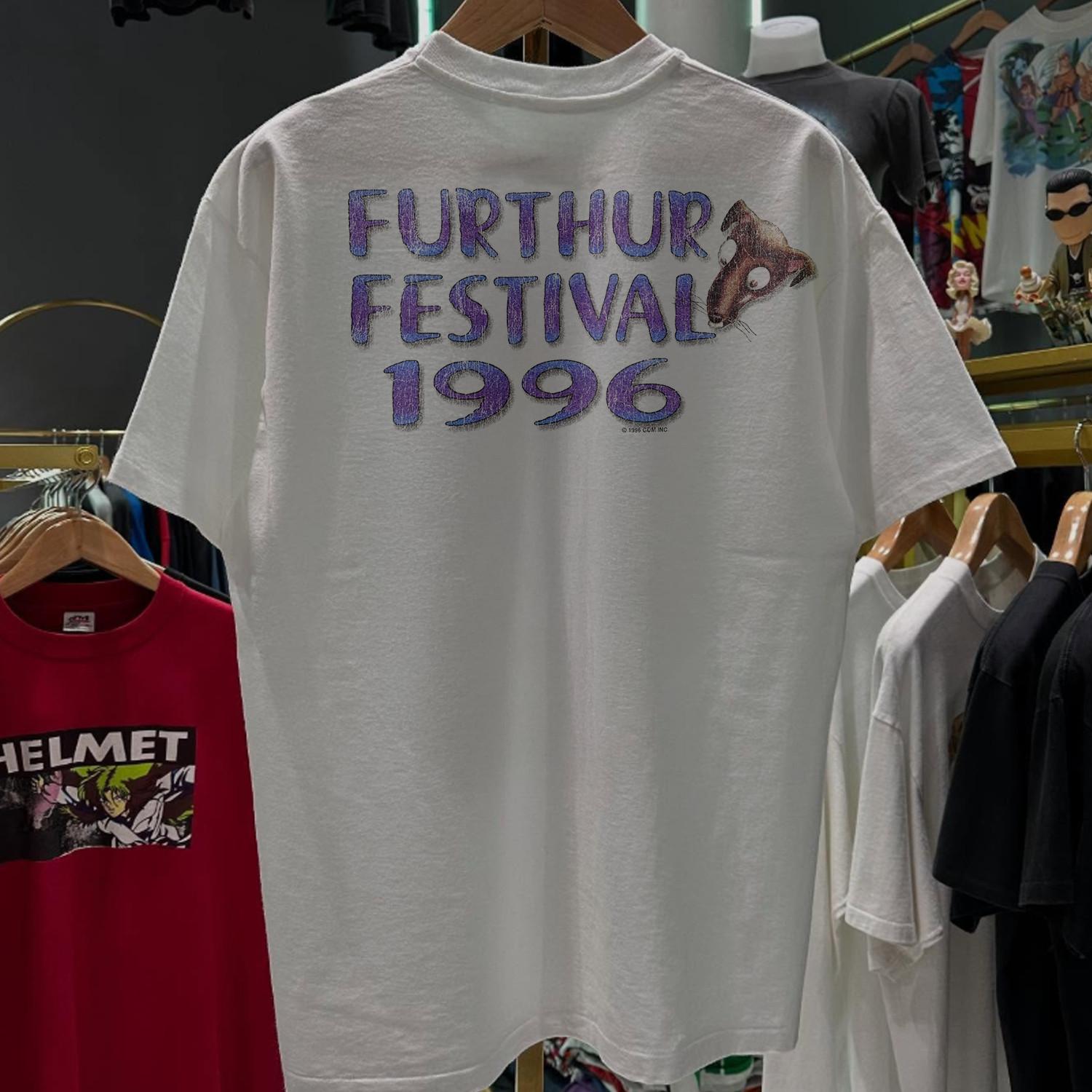 1996 Ratdog Furtherfest 96 Promo T-Shirt White XXL M