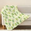 Plush Flannel Blanket, Apple Theme - Soft Cozy Warm, Machine Washable, Ideal for Home Decor, Office Napping, Christmas & Halloween