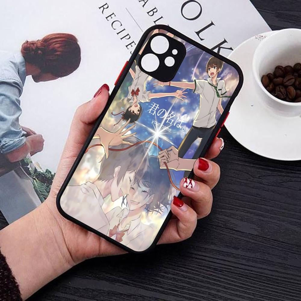 Your Name Phone Case For iPhone 18 14 11 12 13 Mini Pro Max 8 7 Plus X XR XS MAX Translucent Matte Cover