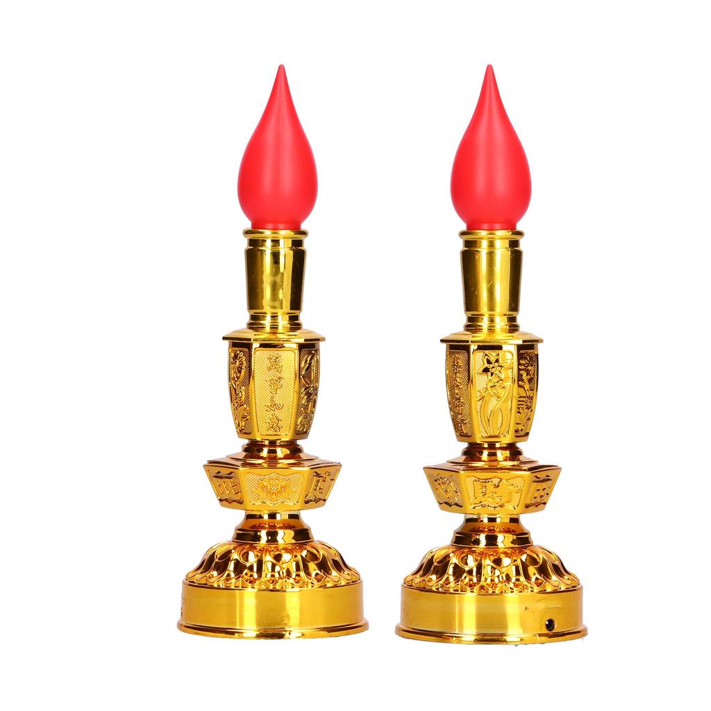 Candle Lamp LED Low Power Consumption Chinese Style Traditional Retro Buddhist Decor LampSingle