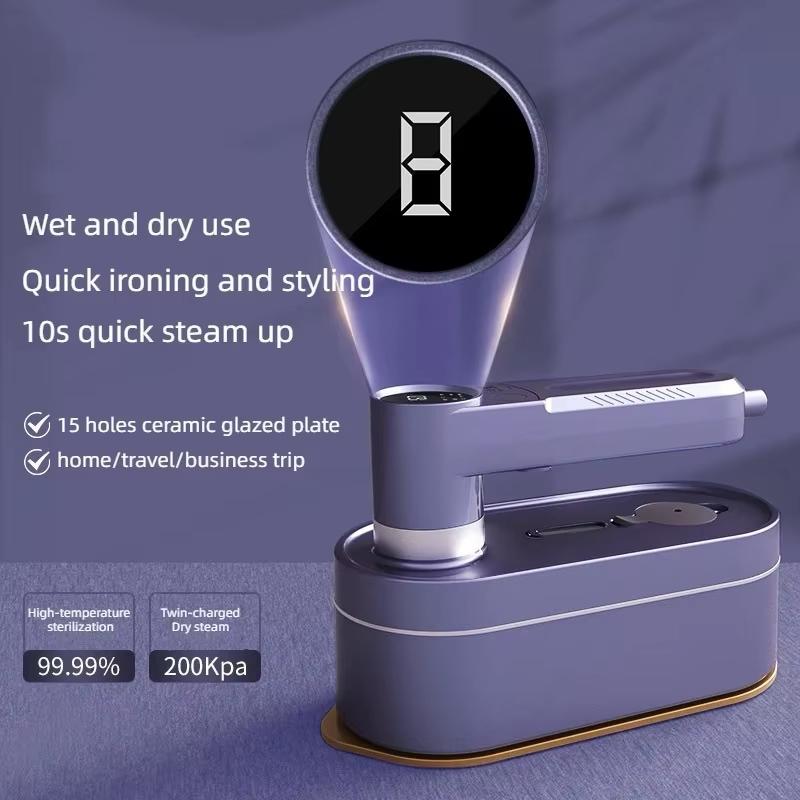1200W Portable Handheld Steam Foldable Garment Steamer 5 Speed Touch Screen Rotary Electric Iron for Home Use 110V/220V