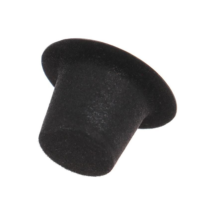 10 stk 1:12 dukkehus Miniatyr Simulering Black Flocked Hat Model Gjør-det-selv-tilbehør