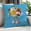 Food M&M'S Cushion Cover Cushion Cover Set 4Pcs 50X50 45X45 40X40 Pillowcase Decorative Sofa Home Decor