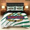 Sk Rapid Wien Pattern Bedding uilt Set uilt Cover Pillowcase Home Decoration Birthday Gift (1 * duvet cover + 2 * pillowcase without core)