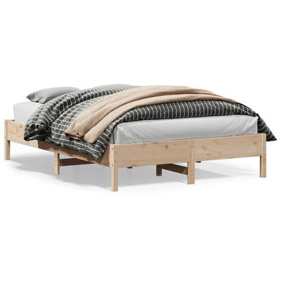 Vidaxl Bed Frame Without Mattress, 150X200 Cm, Solid Pine Wood