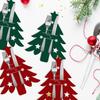 6/12Pcs Christmas Tree Cutlery Holder Bag Spoon Fork Dinner Flatware Cover Pouch Xmas Festival Holiday Party Dining Supplies