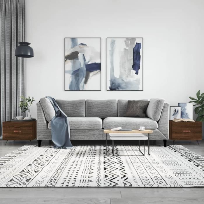 VidaXL Coffee Tables 2 Pcs Brown Oak 50x50x40 Cm Engineered Wood 829347