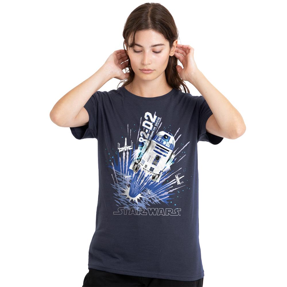Star Wars Womens/Ladies Blast Off R2-D2 T-Shirt