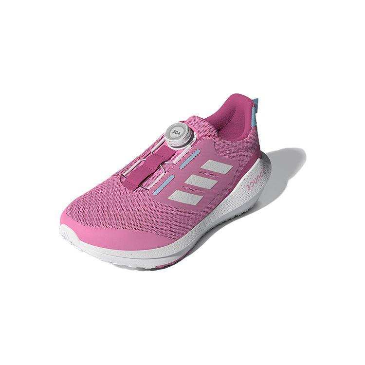 Adidas Eq21 Run 2.0 Low Top Running Shoes Kids Sneakers Pink White GZ4517