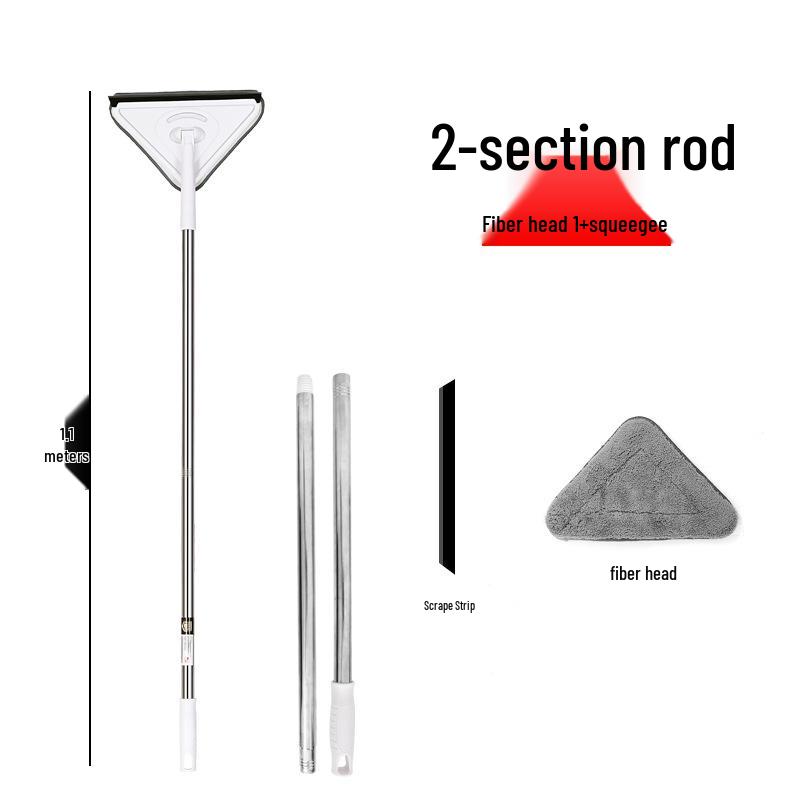2024 Extra Long Handle Triangle Mop for Glass, Wall, and Ceiling Cleaning