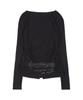 FANCY CLUB Three-Way Button Layered Long Sleeve (Black)_F25Qb079