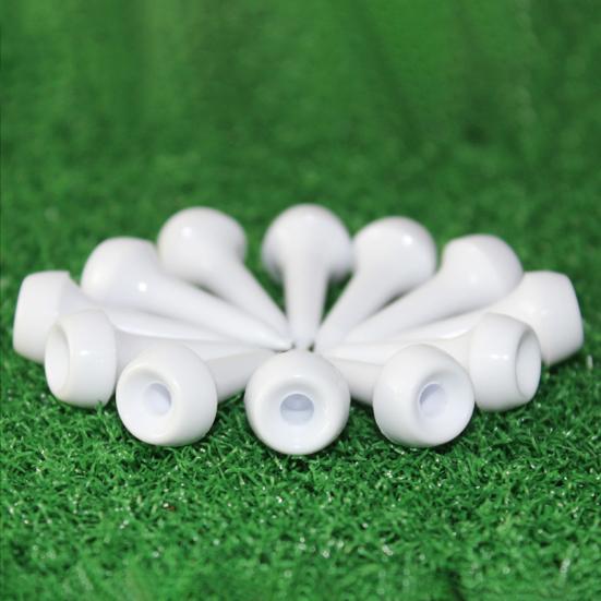 50Pcs Plastic Golf Tees for Irons Hybrids Par Threes Low Profile Woods And The Driving Range Short Golfing Tees for Lower Friction And Longer Distance