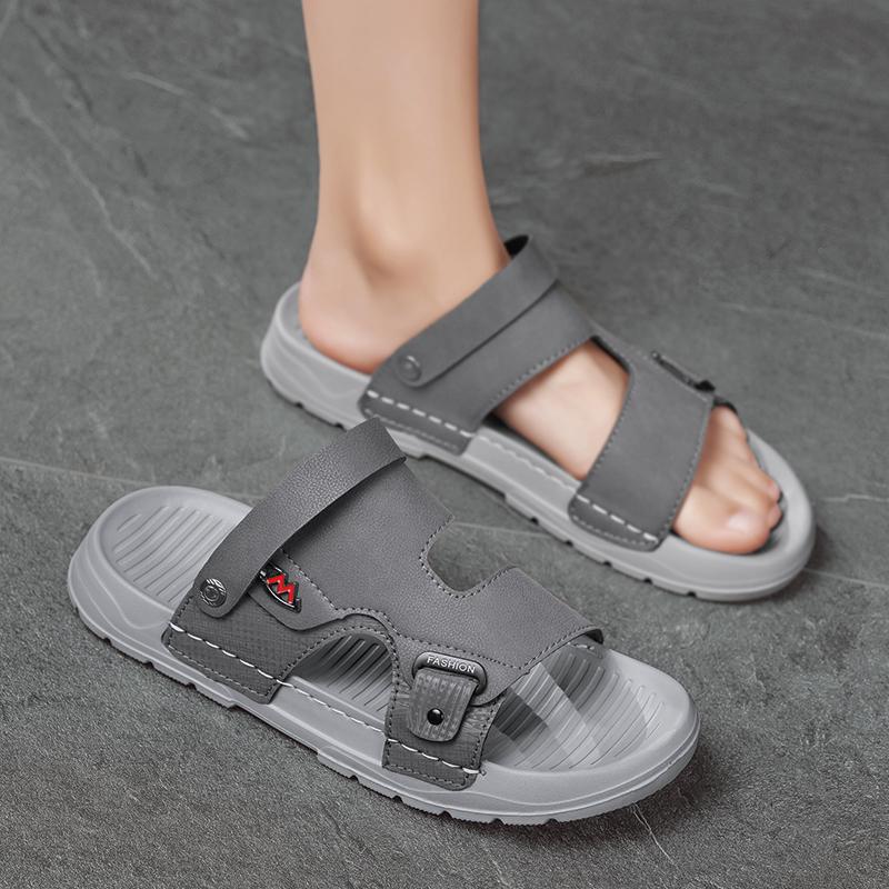 Fashion CYYTL Shoes Mens Slippers Casual Beach Summer Sandals Outdoor Slides Walking Comfort Leather Luxury Designer Lightweight Fashion