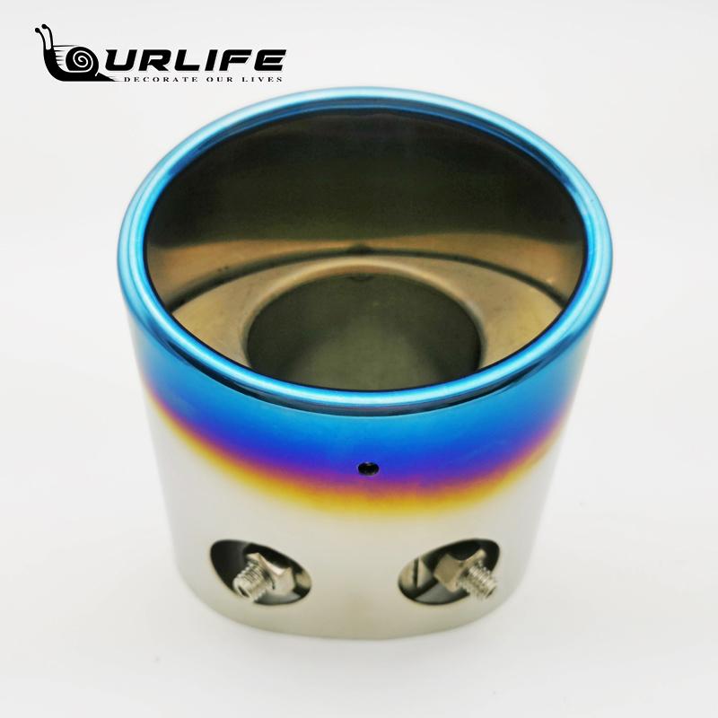 304 stainless steel tail throat Muffler noise reduction For 2009 to 2016 Renault koleos Car styling