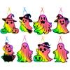 Ghost Colorful Themed Diy Scratch Card Halloween Party Props Decorations