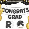Fulmoon Pre Strung Congrats Grad Banner Glitter Congratulations Banner College Graduation Sign Class of 2026 Grad Party Decorations for High School