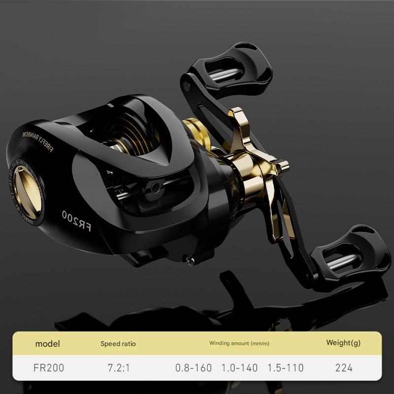 Mavllos 7.2 High Speed Ratio 8KG Strong Brake Anti-explosion Line Unloading Alarm Special Long-distance Casting Reel for Perch/horse Mouth/croaker