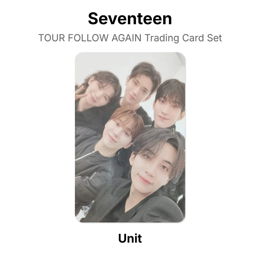 Seventeen TOUR FOLLOW AGAIN Trading Card Set Official Photocard