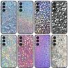 Bling Glitter Diamond Gradient Phone Case For Samsung Galaxy A20,21s,22,31,32,52,53,72,73,80,91 Soft Liquid Silicone Black Cover
