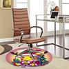 1pc Christmas Pikachu Santa Claus Round Carpet - Anime Design, Holiday Gift, Office Chair Mat, Non-Slip Rug for Home Decor, Living Room