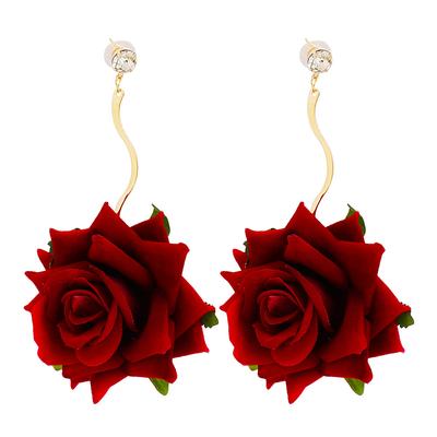 Fashion Rose Flower Earrings