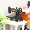 Black Sewing Machine Head Dollhouse Miniature Furniture and Food Play Accessories