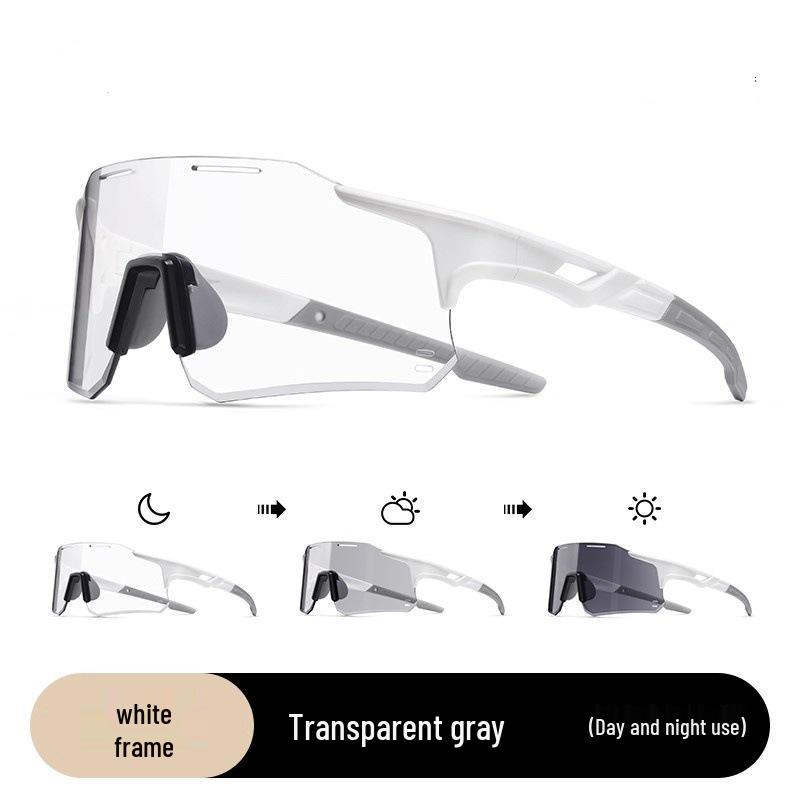 Photochromic Windproof Cycling Glasses for Men & Women - Ideal for Day/Night, Outdoor Sports, Mountaineering, Running, Driving