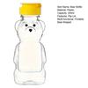 240ml Plastik Bär Honigflaschen Gläser Leer Honig Squeeze Behälter mit Klappdeckel Wiederverwendbare Bärenförmige Saftflasche zur Aufbewahrung und Dosierung von Sirup und Soße