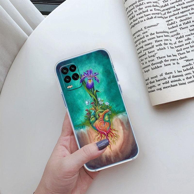 Calm Heart Art Transparent Phone Case for Motorola Moto G10 G20 G30 G31 G32 G34 G35 G41 G42 G50 G51 G52 G55 G60 G60S